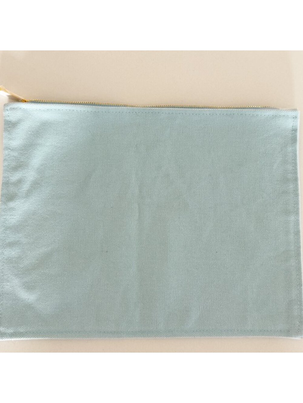 AURELIE BIDERMANN light aqua Blue Canvas Zip Top Dust Bag - Picture 4 of 6